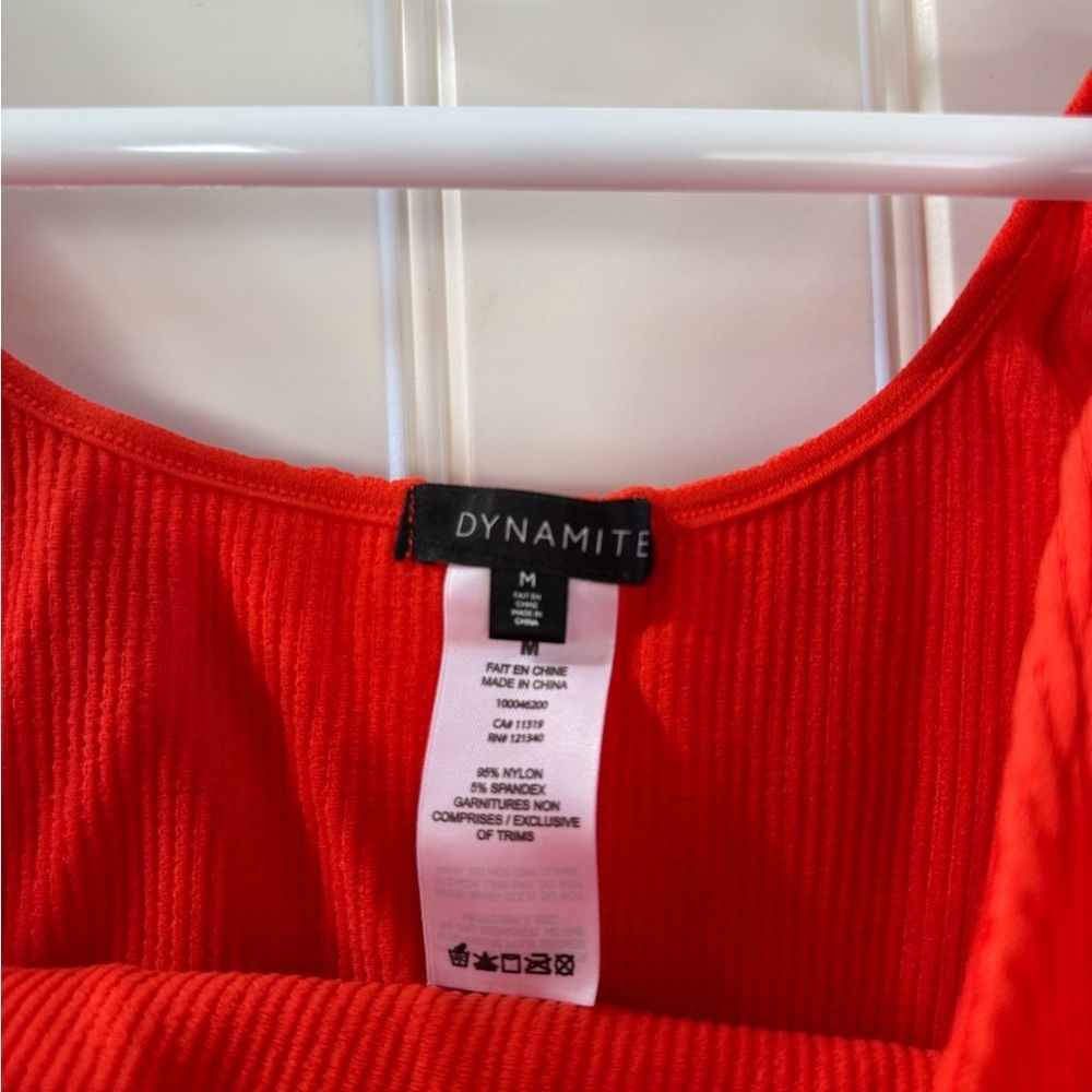 💥4 for $25💥 Dynamite Cropped Ribbed Tank Top - Picture 3 of 5